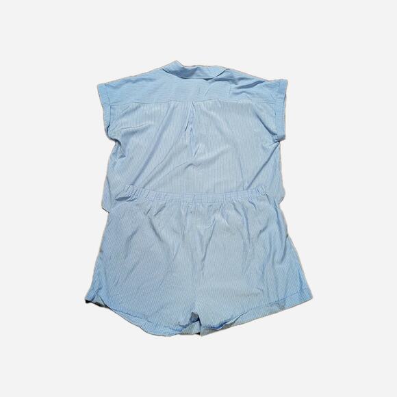 Tuckernuck 2 Piece Short Set Cornflower Blue Striped Beachy Coastal Sz 3XL - Picture 5 of 11